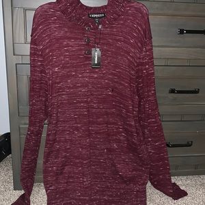 Men’s Express red long sleeve never worn